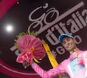 Contador pierde la maglia rosa tras caerse en una montonera