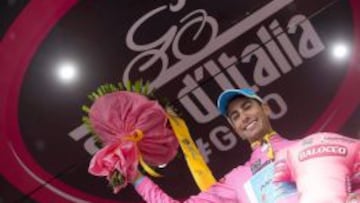 Fabio Aru (Astana) arrebató la maglia rosa a Alberto Contador.