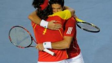 <b>GRAN PAREJA. </b>Verdasco y Feliciano, el dobles habitual de España.