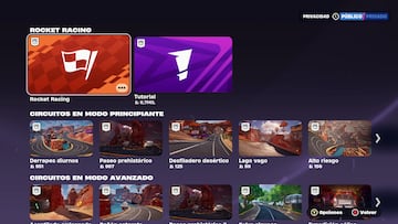 fortnite rocket racing nuevo modo de juego rocket league