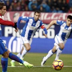 Griezmann, negado desde el penalti: falló cinco de siete