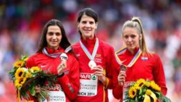 Ruth Beitia, con su oro europeo.