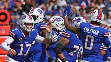 En su presentación en la temporada 2024, Josh Allen terminó con cuatro anotaciones, dos por tierra y dos por aire.