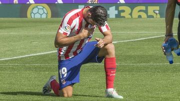 Diego Costa, en el Valladolid-Atlético, un día antes de su 31 cumpleaños.