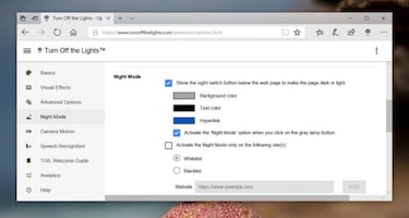 Cómo activar el modo noche en Microsoft Edge