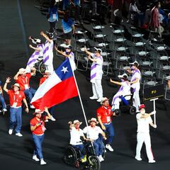 El desfile de Chile en la inauguración de los Juegos Paralímpicos
