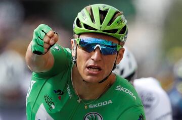 Kittel celebra la victoria de hoy.