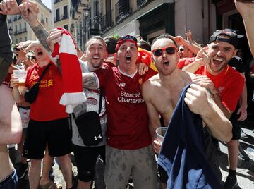 Ambiente de Champions en las calles de Madrid