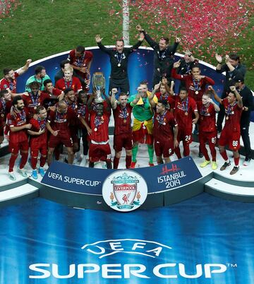 El Liverpool campeón de la Supercopa de Europa.