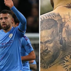 El espectacular tatuaje de Otamendi: 'Breaking Bad', 'Vikings' y 'Peaky Blinders'
