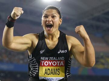 La atleta de lanzamiento de bala, Valerie Adams, fue bicampeona en los Juegos Olímpicos de Beijing 2008 y Londres 2012, además de ser medallista de plata en los pasados Juegos Olímpicos de Río 2016. También fue la primera mujer en ganar cuatro medallas de oro en un mundial de manera consecutiva.