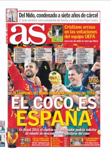 Las portadas de AS de diciembre