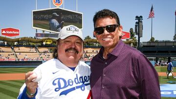 El encuentro de Ramón Ayala y Fernando Valenzuela en el Dodger Stadium 