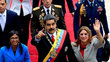 President Trump announced this Saturday that Maduro and Floes had been captured and removed from Venezuela following a U.S. attack on Caracas.