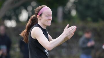 Rose Lavelle en un entrenamiento del USWNT.