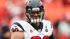 J.J. Watt de los Houston Texans en el juego contra Kansas City Chiefs en el Arrowhead Stadium, Missouri. Enero 12, 2020.