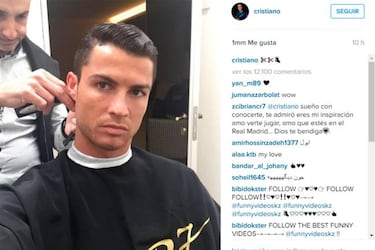 Cristiano Ronaldo se pone guapo para el final de Liga