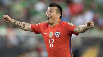 Gary Medel, volante de la selección chilena.