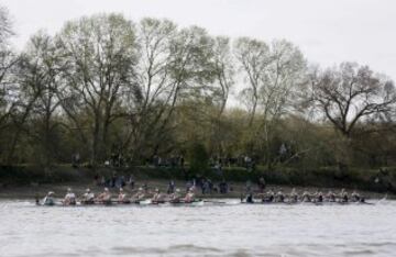 Las imágenes de la regata entre Oxford-Cambridge