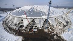 Imagen del estadio del Samara Arena. 