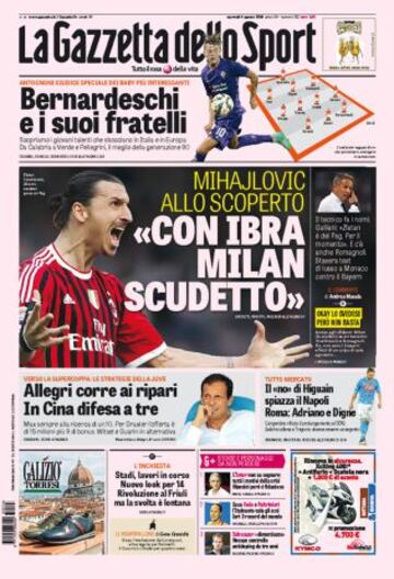 Portadas de la prensa deportiva