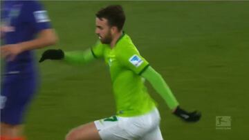 Mayoral hace su segundo gol en Alemania... ¡con el pecho!