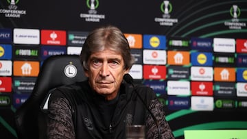 Pellegrini, en sala de prensa.