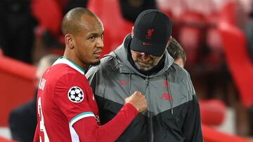 Un alivio para Klopp: Fabinho sólo se perderá tres partidos