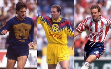 Goleador en los tres equipos. Debutó en 1986 con los auriazules y jugó ahí hasta 1991. Regresó de Europa para el América en 1994, en el que militó hasta 1997. Llegó a Chivas en 1998, pero un año más tarde se marchó a Monarcas.