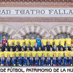 La foto oficial del Cádiz, con el Gran Teatro Falla de fondo