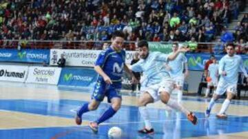 Borja, con un hat-trick, fue de los mejores jugadores del Movistar.