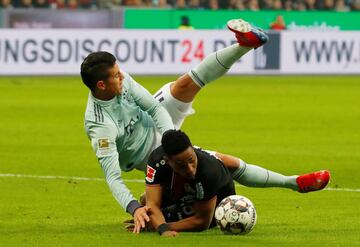 James Rodríguez jugó 76 minutos ante el Leverkusen. El colombiano no pudo mostrar su mejor versión