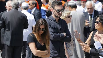 Lloris en el homenaje a las víctimas de Niza.
