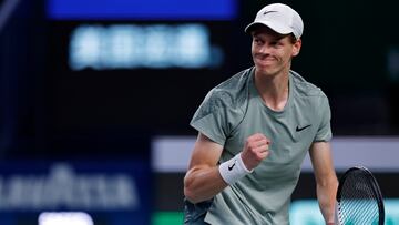 Jannik Sinner, contra Tomas Machac en Shangh¨¢i.