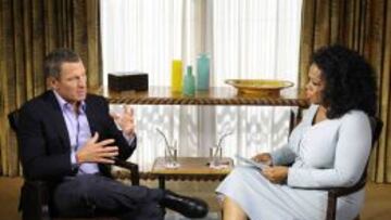 Lance Armstrong, en la entrevista con Oprah Winfrey.