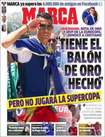 Portadas de la prensa mundial