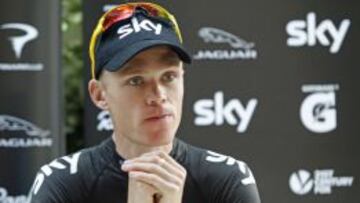 Chris Froome, molesto por las acusaciones de dopaje.