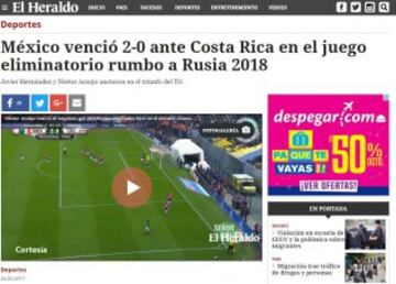 Así reaccionaron los medios internacionales a la victoria del Tri sobre Costa Rica