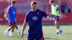 Torres, en su primer día al frente del Juvenil A del Atlético