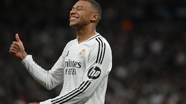 Kylian Mbappé, durante el partido de LaLiga entre el Real Madrid y el Sevilla.