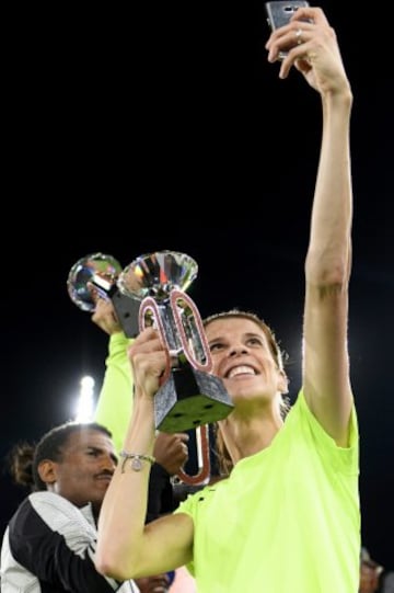 Ruth Beitia consigue su segunda Diamond League en Zúrich (Suiza) en 2016.