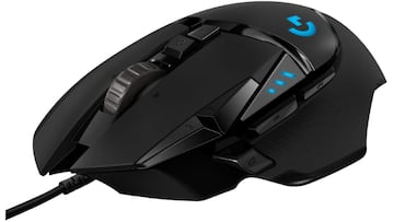 Ratón gaming Logitech G502 Hero con botones programables y peso personalizable