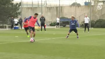 El Real Madrid se ejercita con Benzema al margen