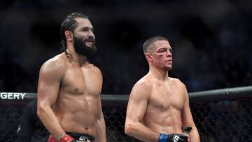 Jorge Masvidal y Nate Díaz cuando compitieron en UFC por el BMF.