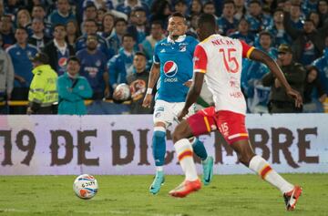 Partido de ida de la Final Liga Águila 2017-II en el estadio El Campín. Millonarios ganó 1-0 a Santa Fe.