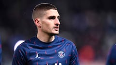 06 Marco VERRATTI (psg) during the Champions League match between Paris and Real Madrid at Parc des Princes on February 15, 2022 in Paris, France. (Photo by Philippe Lecoeur/FEP/Icon Sport via Getty Images) - Photo by Icon sport