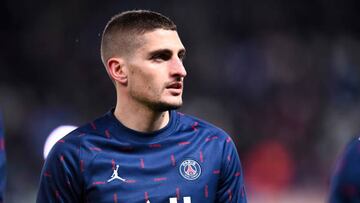 06 Marco VERRATTI (psg) during the Champions League match between Paris and Real Madrid at Parc des Princes on February 15, 2022 in Paris, . (Photo by Philippe Lecoeur/FEP/Icon Sport via Getty Images) - Photo by Icon sport