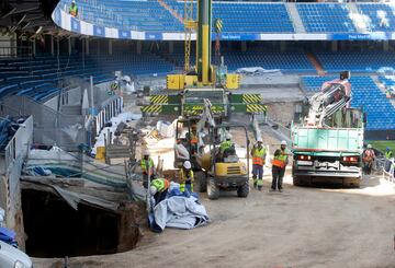 Así avanzan las obras del Santiago Bernabéu