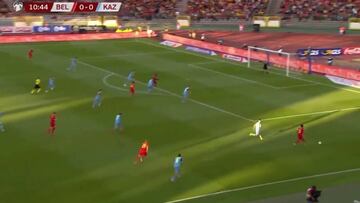 Tiene una inteligencia futbol¨ªstica superior: Hazard, en el 1-0 de B¨¦lgica...