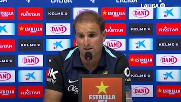 Jagoba Arrasate, entrenador del Mallorca, tras la derrota 2-1 en campo del Espanyol, en rueda de prensa.